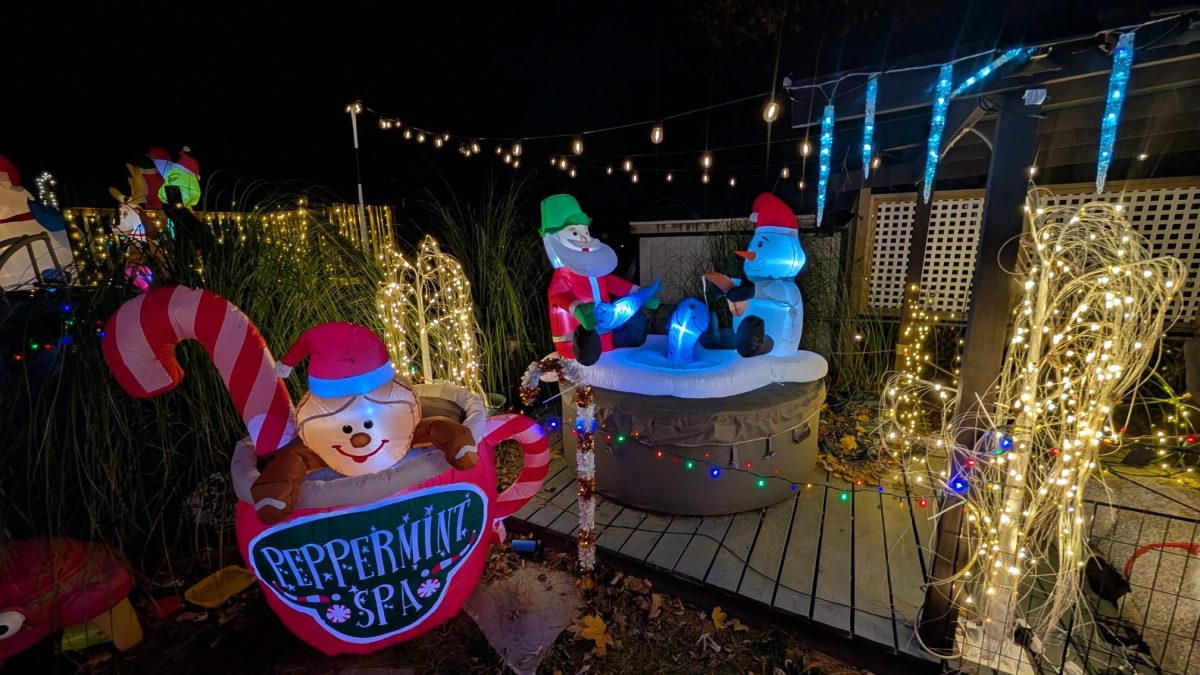 Santa's sleigh, built for climbing into and taking photos